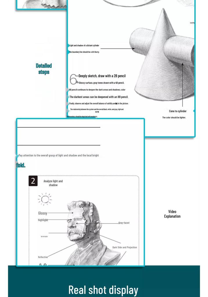 Zero-Based Guide To Sketching: Learn Structures, Still Life, Geometric Shapes, and Plaster Cast Heads