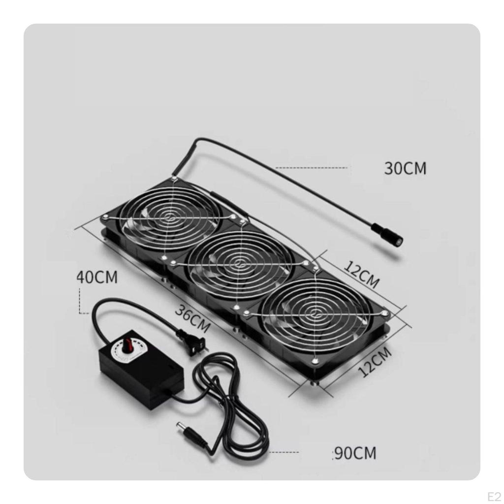 External PC Cooling Fan High Air Movement Power Desktop Chassis
