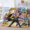 JoJo Bizarre Adventure Warm Blanket Flannel Throw Soft Cozy Lightweight Blanket for Bed Sofa Home Decor -QJY