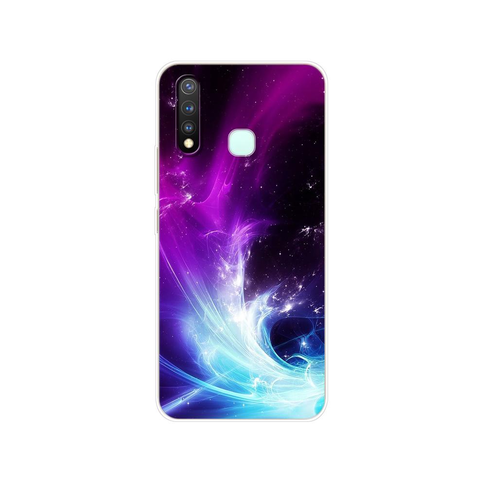 Dla Vivo Y19 Case 6.53 ''miękki TPU silikonowy pokrowiec dla Vivo Y19 Y 19 VivoY19 Case tylna obudowa telefonu zderzak ochronny Shell Bag Coque