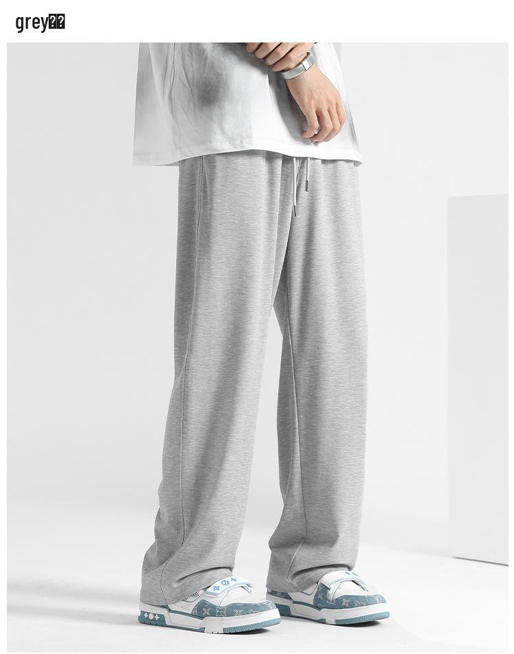 Men's Spring & Autumn Loose Straight-Leg Joggers – Lightweight Casual Long Sweatpants