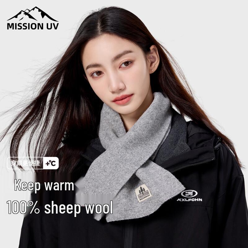 

MISSION UV Women s Pure Wool Neck Warmer Scarf