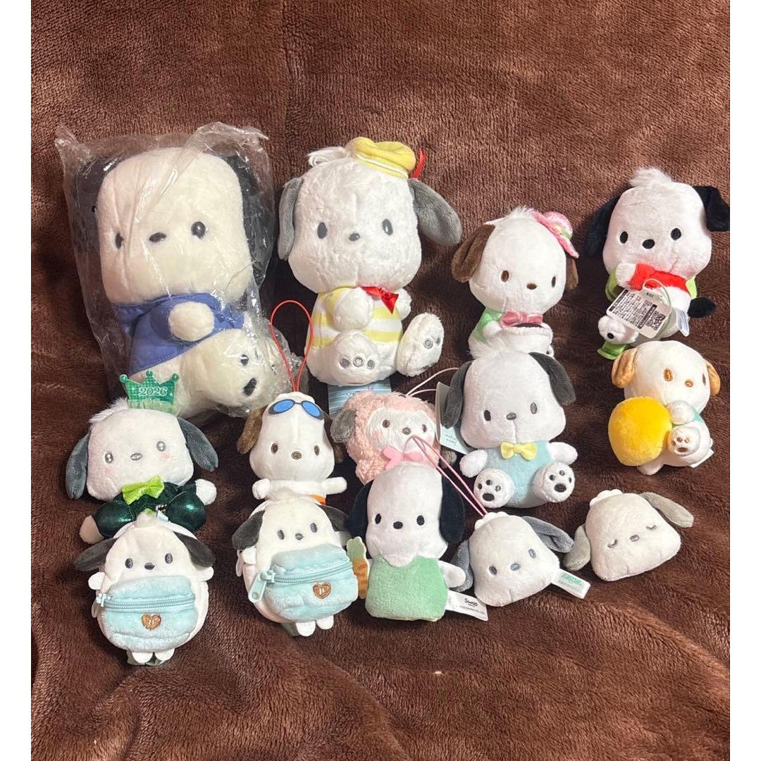 [Large quantity] Sanrio Pochacco stuffed toy mascot set [Sold in bulk]