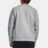 Under Armour Unstoppable Fleece Crew Logo Print Pullover Long Sleeve Sweatshirt Men Sweatshirt Gray 1381688-011