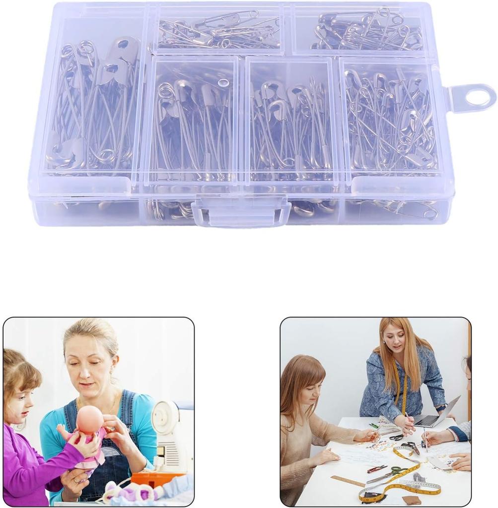 250Pcs Safety Pins Stainless Steel Pin For Clothes Positioning Marks Clothing And Jewelry Making Accessories Tool