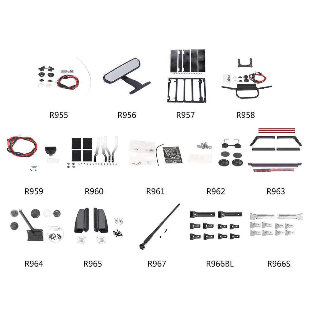 MN128 Remote Control Car Parts Upgrade Modified Toy for Replacement Parts Climbing Model Vehicle for MN128 Upgrades