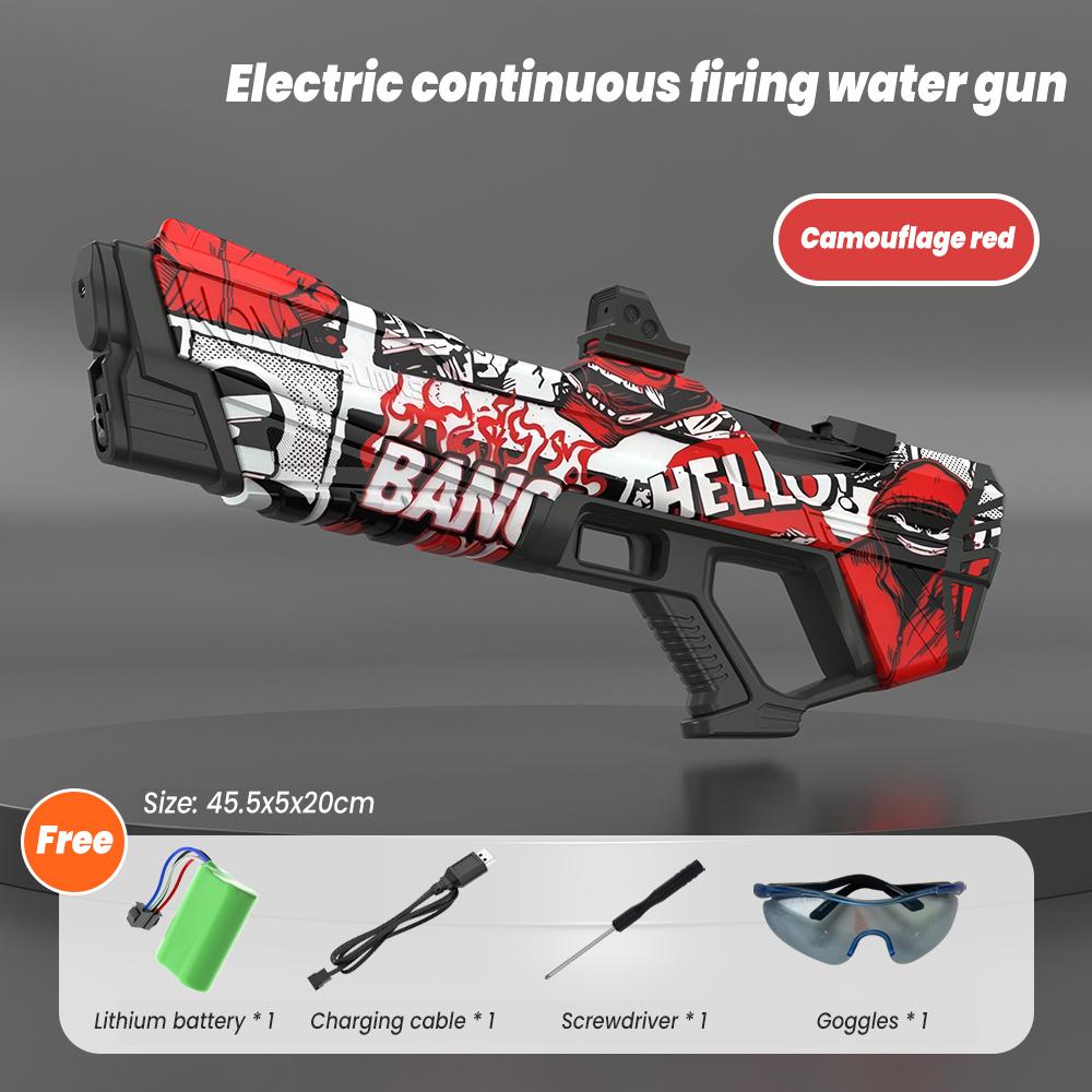 

Новые электрические водные пистолеты, игрушки, автоматический водопоглощающий спрей, большой черный импульсный детский водяной пистолет