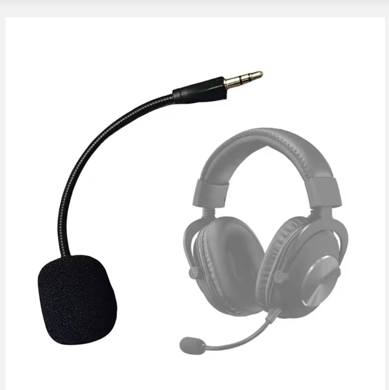 Replacement 3.5mm Microphone E-Sports Game Headset Mic Bendable Game Microphone Flexible Microphone for Logitech G PRO G PRO X