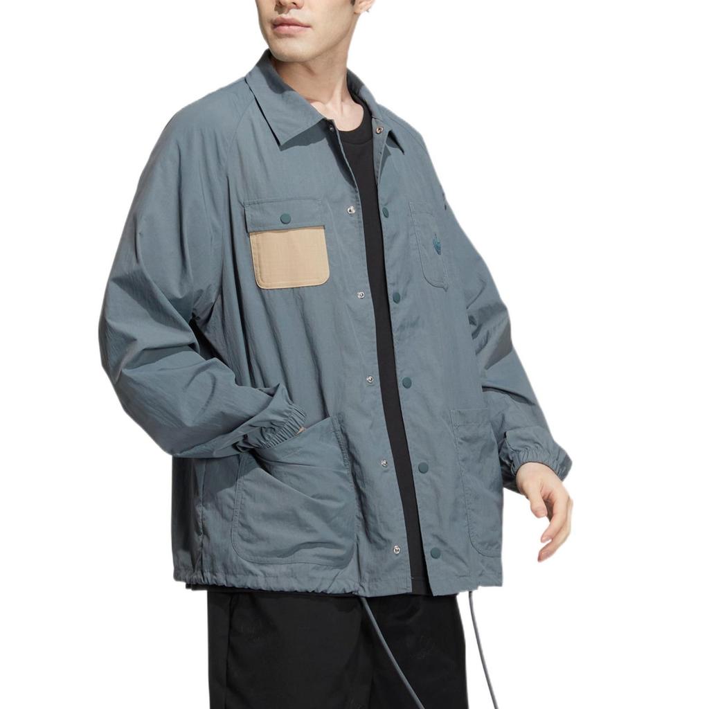 adidas Originals X CHARR Crossover Adjustable Logo Sports Unisex Blue Jacket Men's HR3461