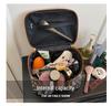 Chic Leopard Print Makeup Bag for Women, Large Capacity, Professional Storage, Aesthetic Travel Handbag
