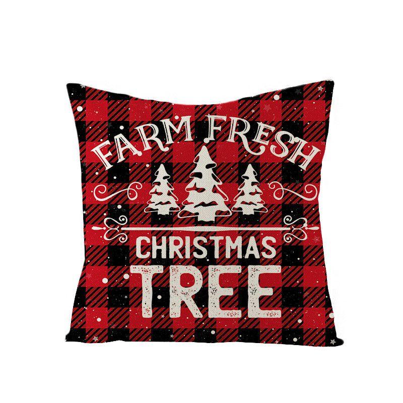 Premium Quality 18" Christmas Cushion Cover In Eco-friendly Linen For Holiday Decor