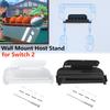 Wall Mount Host Stand for Switch 2/OLED Game Console Wall Hanging Bracket with Controller Hook Metal Wall Mounted Storage Rack