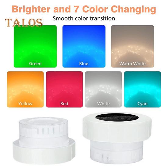 Solar Pool Chlorine Floater with Light Chlorine Tablet Floater Pool Chlorine Dispenser Colorful Light Chlorine Floater for Hot Tub