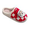Christmas Cute Slippers For Women Fashion Classic Pattern Printed Slipper Casual Cotton Comfy Breathable Shoes Party Supplies