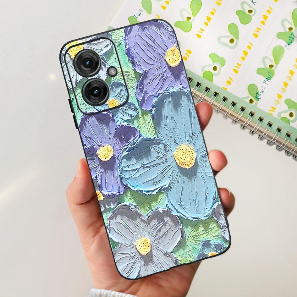 For Motorola Moto G55 5G Case Black TPU Soft Silicone Funda Shockproof Cover For Moto G55 2024 Phone Cover G 55 Protective Shell
