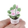 1:12 Flores Miniaturas para Casa de Bonecas Para Decoração de Sala de Estar de Quarto de Casa de Bonecas Brinquedo