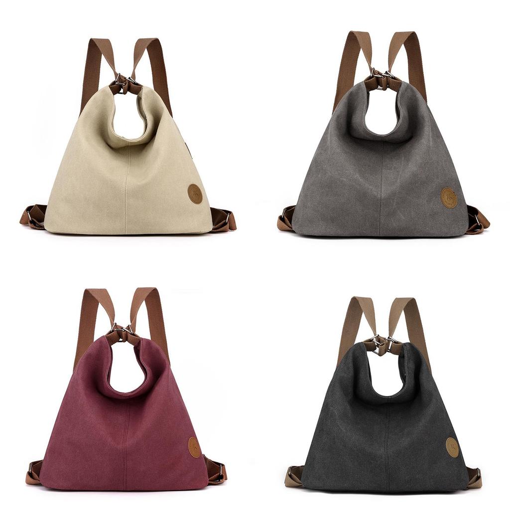 Sac Cabas en Toile Pour Femmes Avec Poches Zippées Urbain Décontracté Élégant Capacité Moyenne