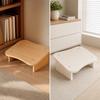 Wooden Footrest Stool Ergonomic with Slanted Support Legs Modern Under Desk Foot Rest for