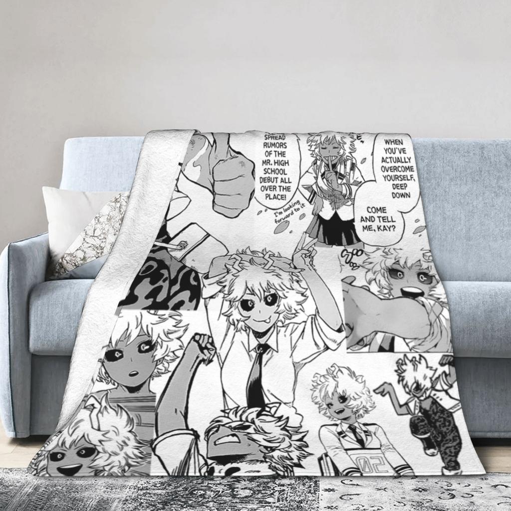 Mina Manga Blanket Fleece Boku No My Hero Academia Pinky Ashido Mina Super Warm Throw Blankets for Bed Bedroom Quilt