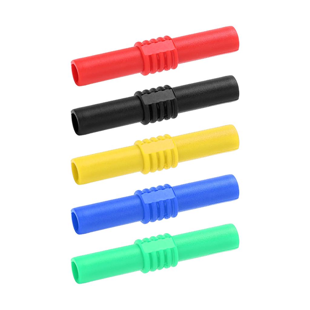 Insulated Banana Coupler Prevent Oxidation PVC Sheath Female To Female Banana Plug Socket for Electronics