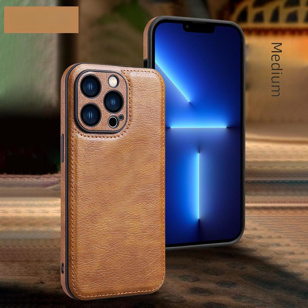 Leather Protective Case for iPhone 16 Pro Max / 15 Pro