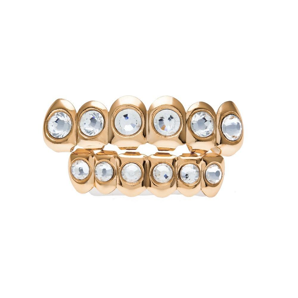 Factory Direct Jewelry Braces Diamond Plated Rap Braces Teeth Grills