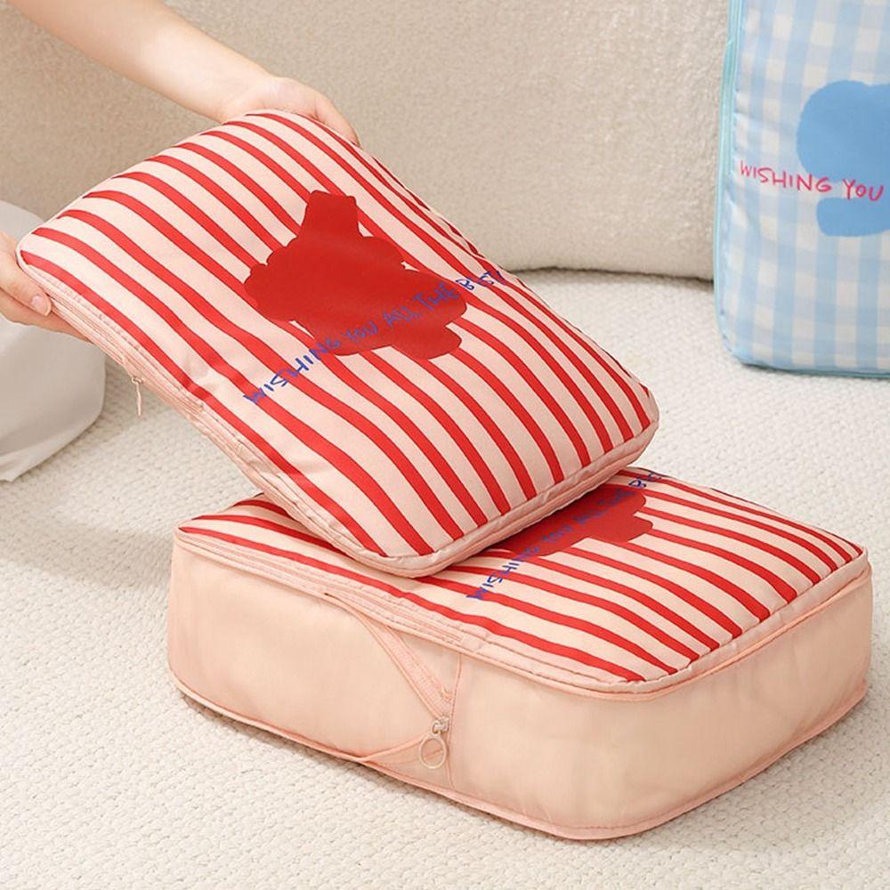 4Pcs Dustproof Compressed Travel Clothes Bag Large Capacity Luggage Suitcase Organizer  for Home