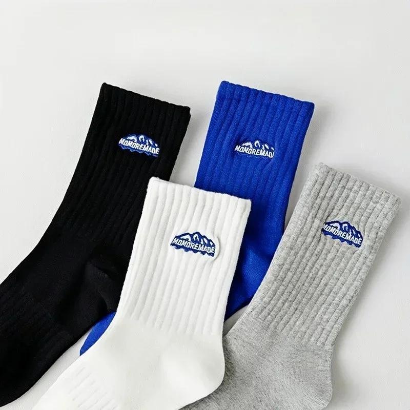 1/4 Pairs Men's Sports Socks Breathable Athletic Crew Socks for Running Gym Quick-Dry Comfortable Casual Socks Men Spring Summer