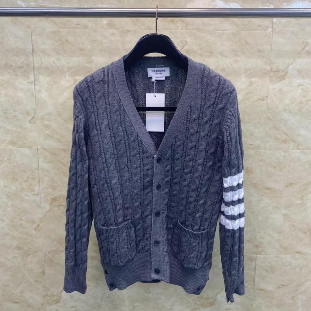 Trendy TB23 Knitted Cardigan: New Style, Delicate Twist Design, Comfortable, Casual, and Versatile.