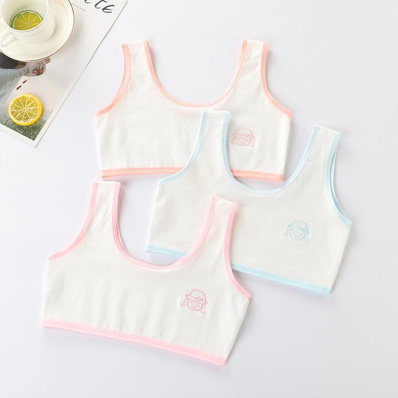 Girls' Cotton Training Bra - Youth, Students, Primary School, Tweens