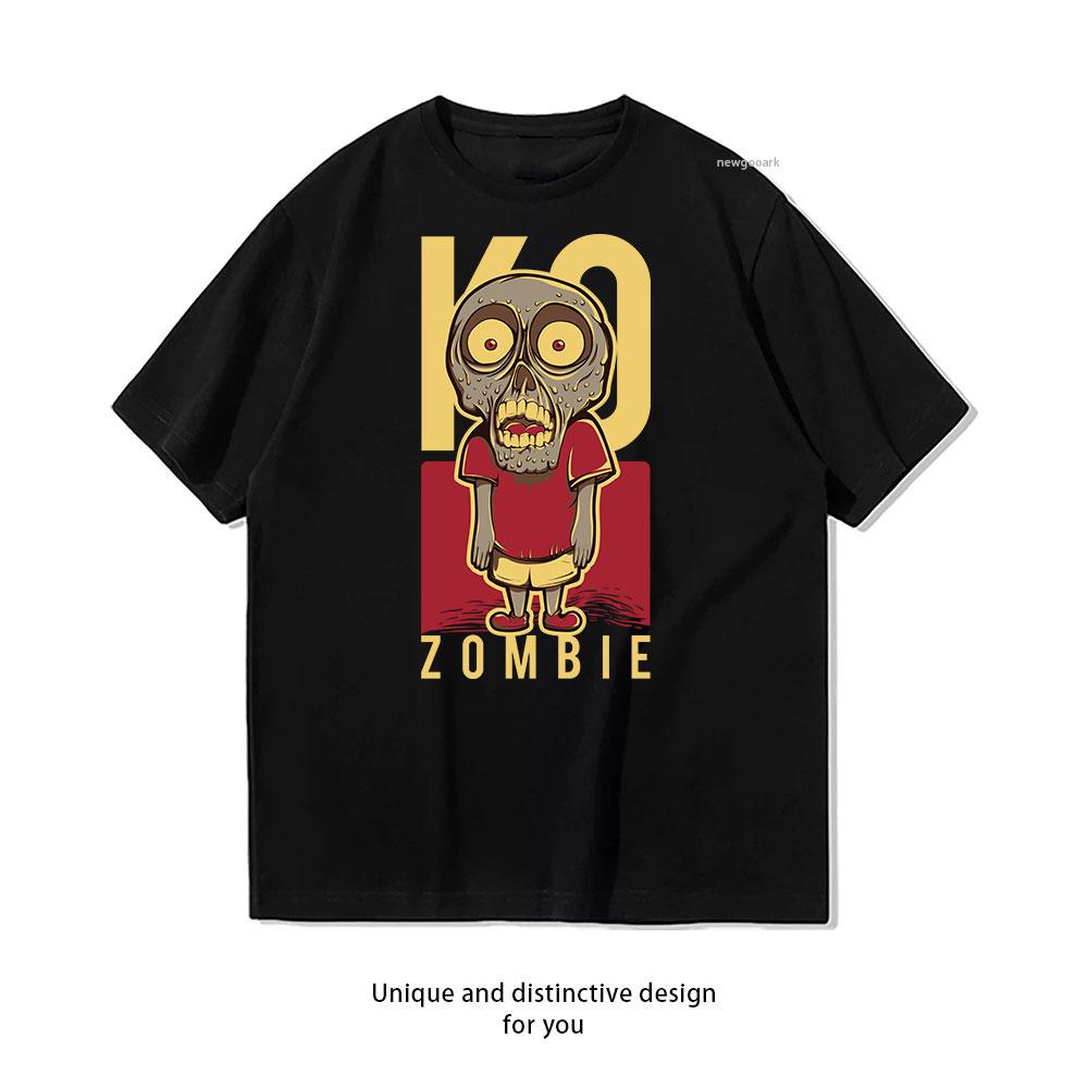 

Cartoon Zombie cotton T shirt Unisex Adult couple streetwealtops tee Short sleev Casual 4XL