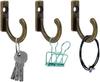 10/20/50pcs Zinc Alloy Coat Hooks Vintage Bronze Hangers Small Wall Hooks Entryway Hooks for Bathroom Bedroom Kitchen