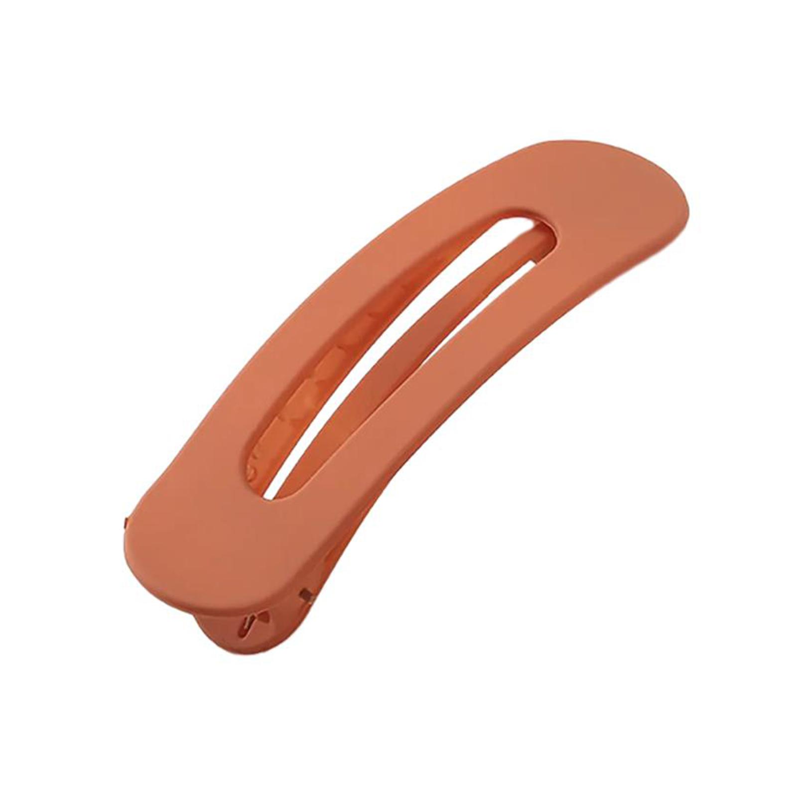 

Зажим для волос «Утиный нос» матового цвета для взрослых и детей, плоская заколка для волос для толстой тонкой шляпы, нескользящая заколка для челки на бок, ежедневное использование оранжевый