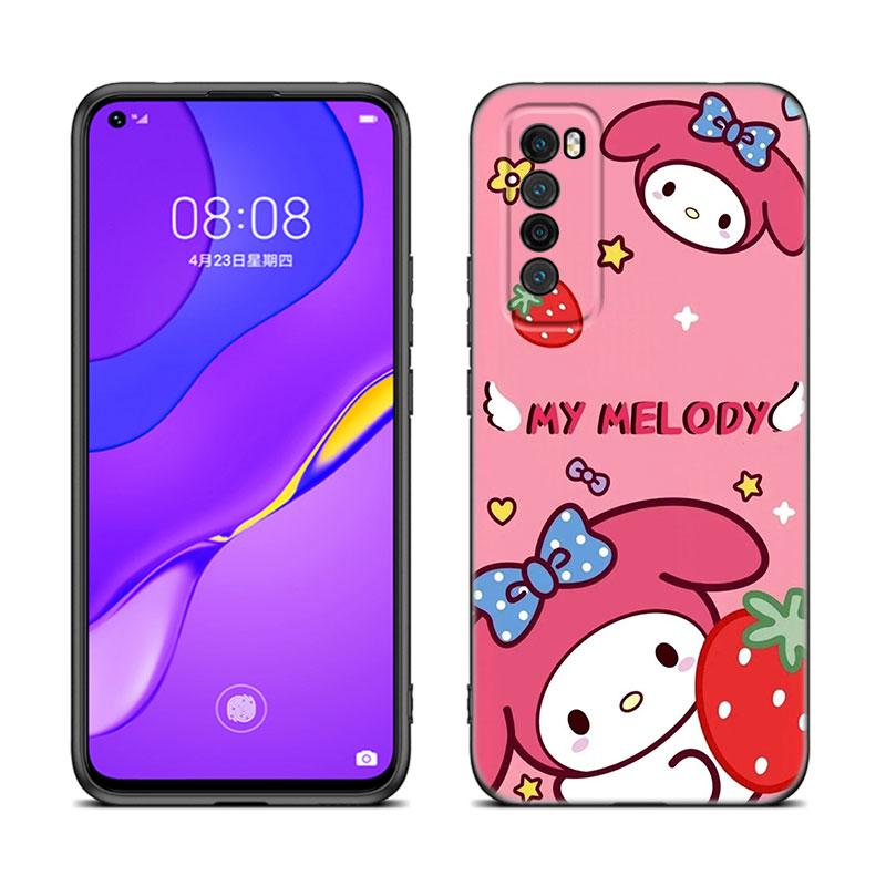 

Милый черный силиконовый чехол My Melody для телефона Huawei Nova 8 9 10 SE 11 Ultra 12 Pro 7i 8i 11i 11E Y70 Plus Y60 Y61 Y71 Y90 Y91 Huawei Nova 12 Pro