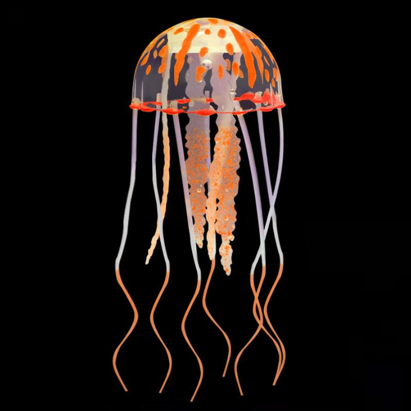 Künstlich Schwimmen Leuchtende Qualle Aquarium Dekoration Aquarium Unterwasser Lebende Pflanze Leuchtendes Ornament Aquatische Landschaft