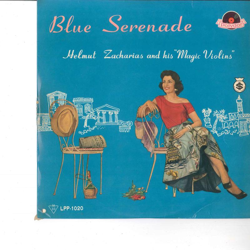 10inch Record HELMUT ZACHARIAS & HIS MAGIC VIOLIN - Blue Serenade LPP1020 POLYDOR Japan Classical Used