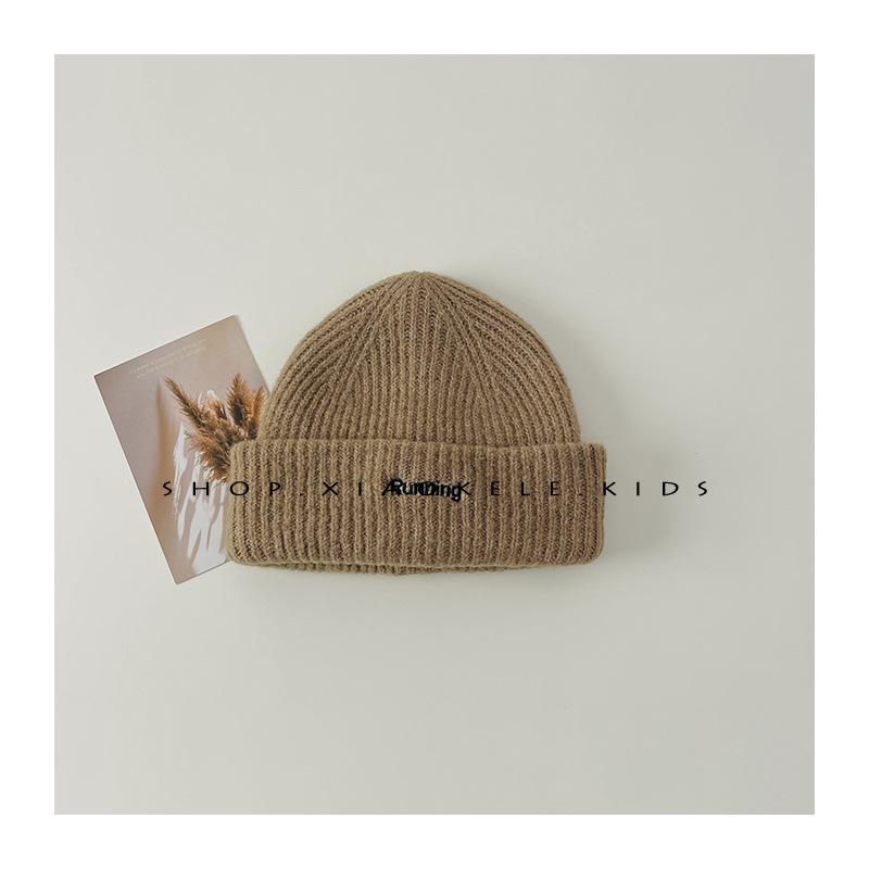 Kinderwollmütze im koreanischen Stil Herbst- und Winterstil Vielseitige Baby-Strickmütze mit Ohrenschutz Jungen- und Mädchenwollmütze Kältemütze