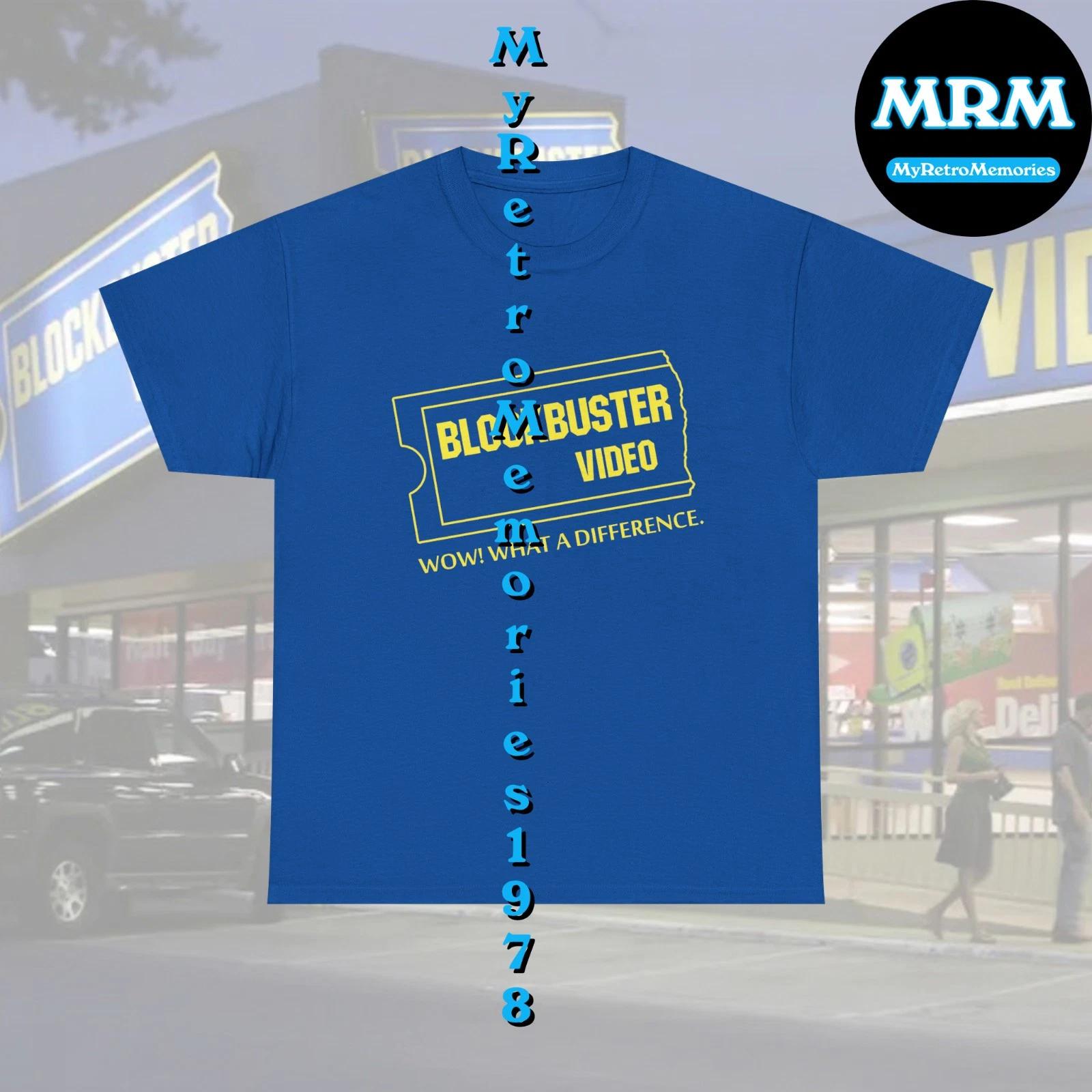 NEW BlockBuster Video Retro Vintage Design Blue Children s T-shirt S-L Tee Lower Price!! 110