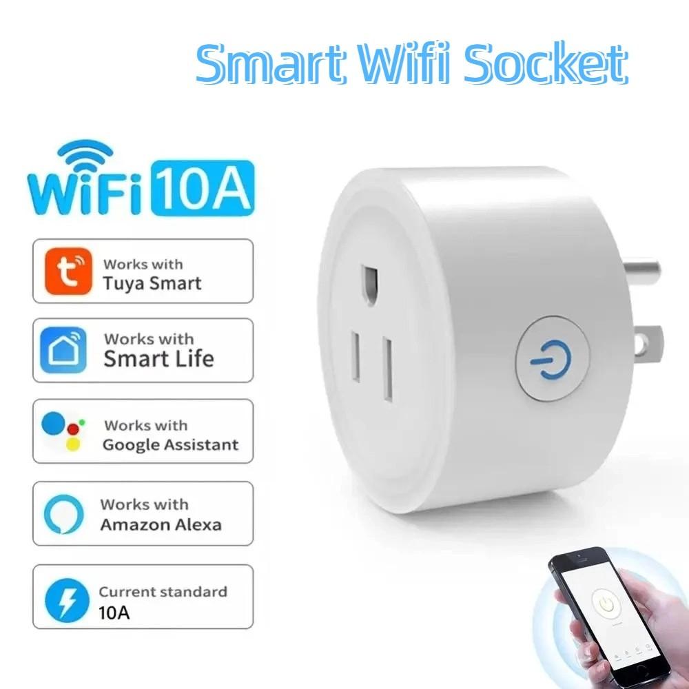 110-240V Smart Wifi Socket US Plug Smart Plug Outlet Wireless Timer Switch  Office