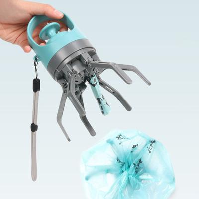 Yousheng 6-Claw Dog Poop Scooper Portable Pet Poop Scooper Dog Waste Pick-up Claw with Trash Bag Dispenser for Outdoor Walking Travel