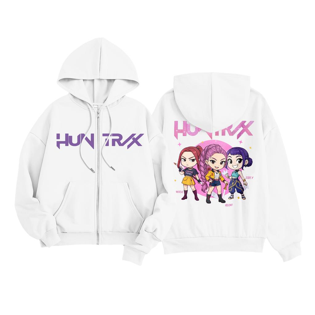 Kids Fashion Women's Lightweight Long Sleeve Zipper Hoodie Printed Hoodie With Pockets
