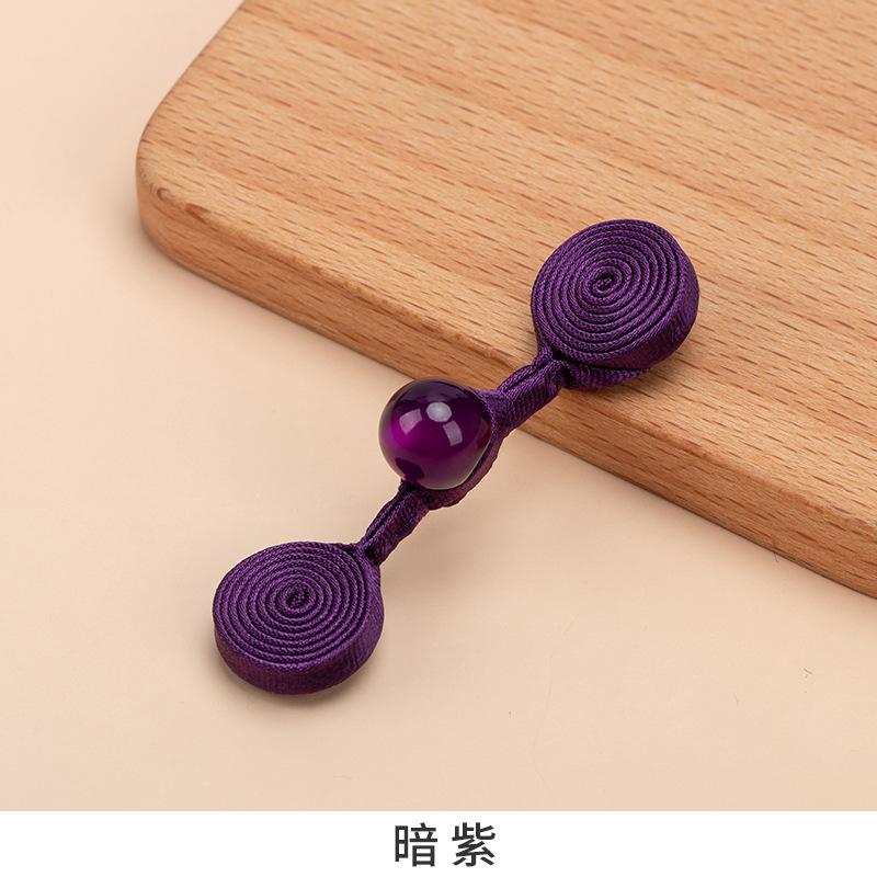 5 Pcs Cheongsam Tray Buckle a Word Buckle Hanfu Tang Suit Button Accessories Chinese Handmade Button Clothing Bead Decorative