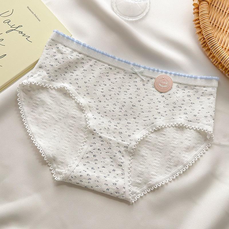 Antibakterielle Atmungsaktive Niedliche Slips mit Taillen- und Hüfttaschen Student Triangle Damen-Slips