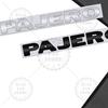 Cwlsev1 1PCS Lettre Métallique Pour Pajero Mitsubishi Emblème 3D Autocollants de Coffre Arrière de Voiture Insigne Lettres Capot Avant Accessoires Auto Style