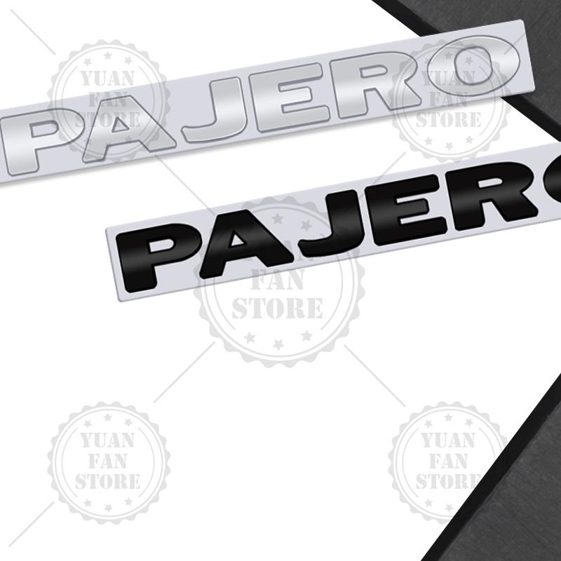 Cwlsev1 1PCS Lettre Métallique Pour Pajero Mitsubishi Emblème 3D Autocollants de Coffre Arrière de Voiture Insigne Lettres Capot Avant Accessoires Auto Style