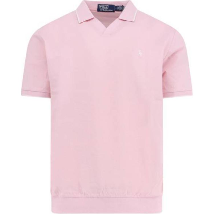 

Polo Ralph Lauren Однотонная сетчатая футболка-поло с логотипом и коротким рукавом Мужские топы Розовый 710964535-002 L