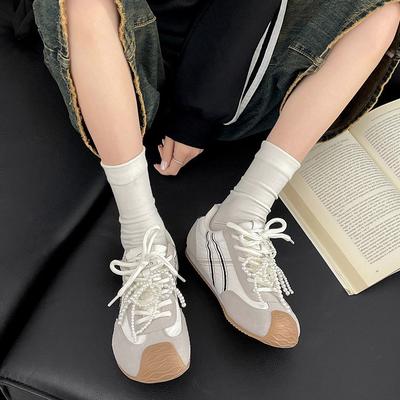 Pink Retro Ballet Training Shoes Women's 2025 New Spring Versatile Sports Low-top Forrest Gump Board Shoes