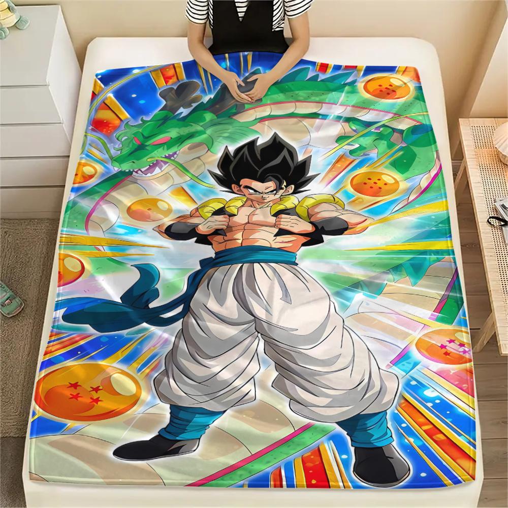 Dragon Ball Characters Print Flannel Blanket,High Quality Comfortable for All Seasons,Home Decor,Warmth and Comfort,Perfect for Christmas Gifts