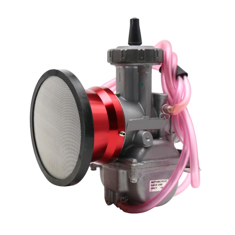 ZSDTRP 63mm Motorcycle Carburetor Air Filter Interface Wind Cup Horn Velocity Stack with Mesh Net for PWM PWK 34 36 38 40 42mm
