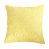 45x45cm Yellow Geometric Cotton Embroidery Sofa Cushion Cover Home Living Room Decoration